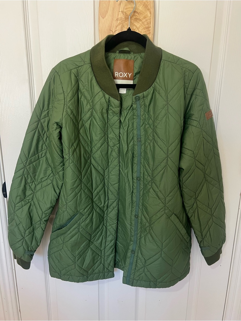 Roxy Women’s Olive Quilted Jacket